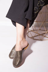 Textured Snake Print Flats